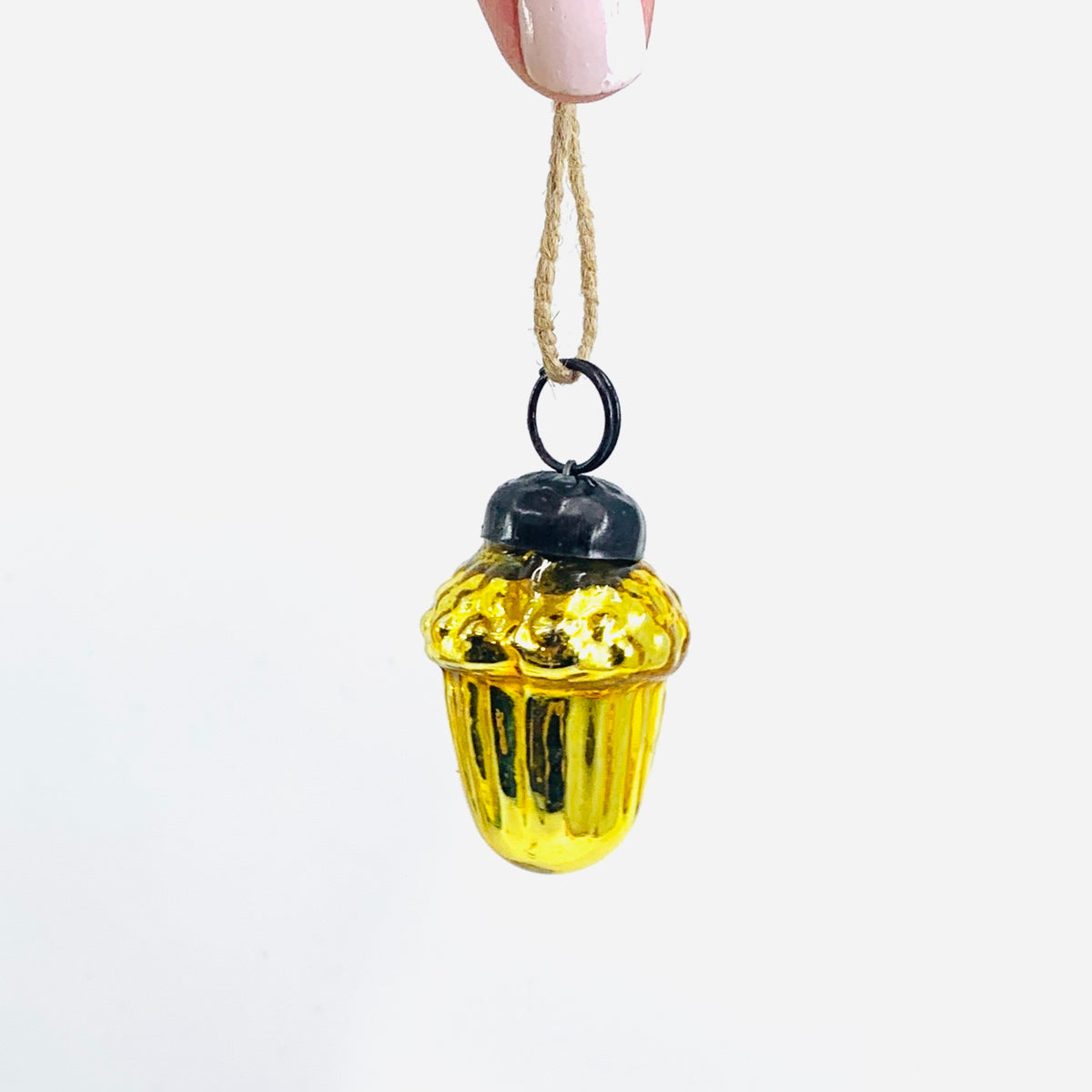 Glass Acorn Ornament