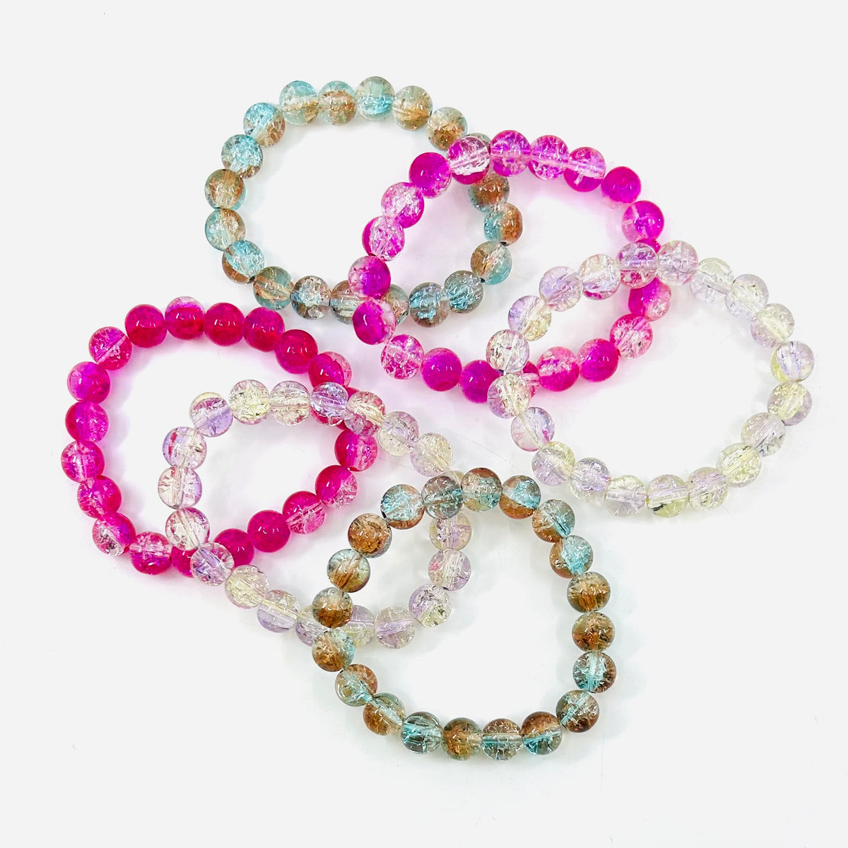 Crackle Glass Bracelets