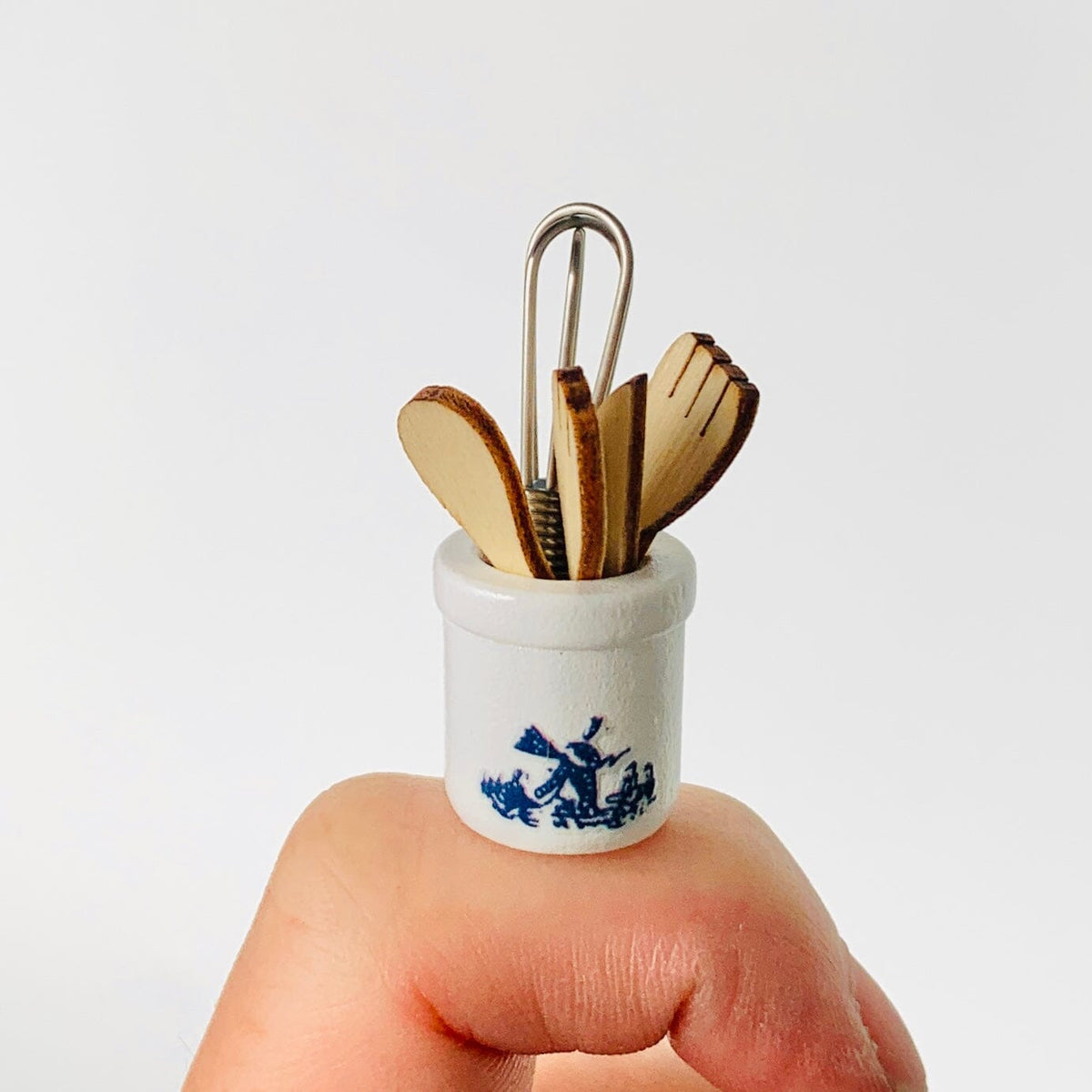 Tiniest Kitchen Utensil Crock Set Miniature - 