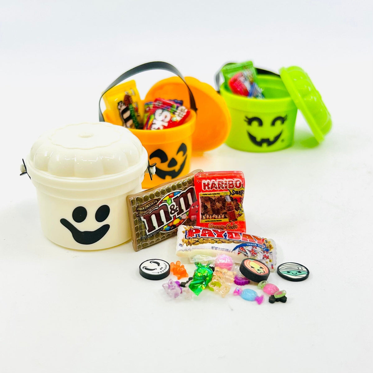Orange Pumpkin, Miniature Throwback Trick or Treat Candy Bucket Miniature - 