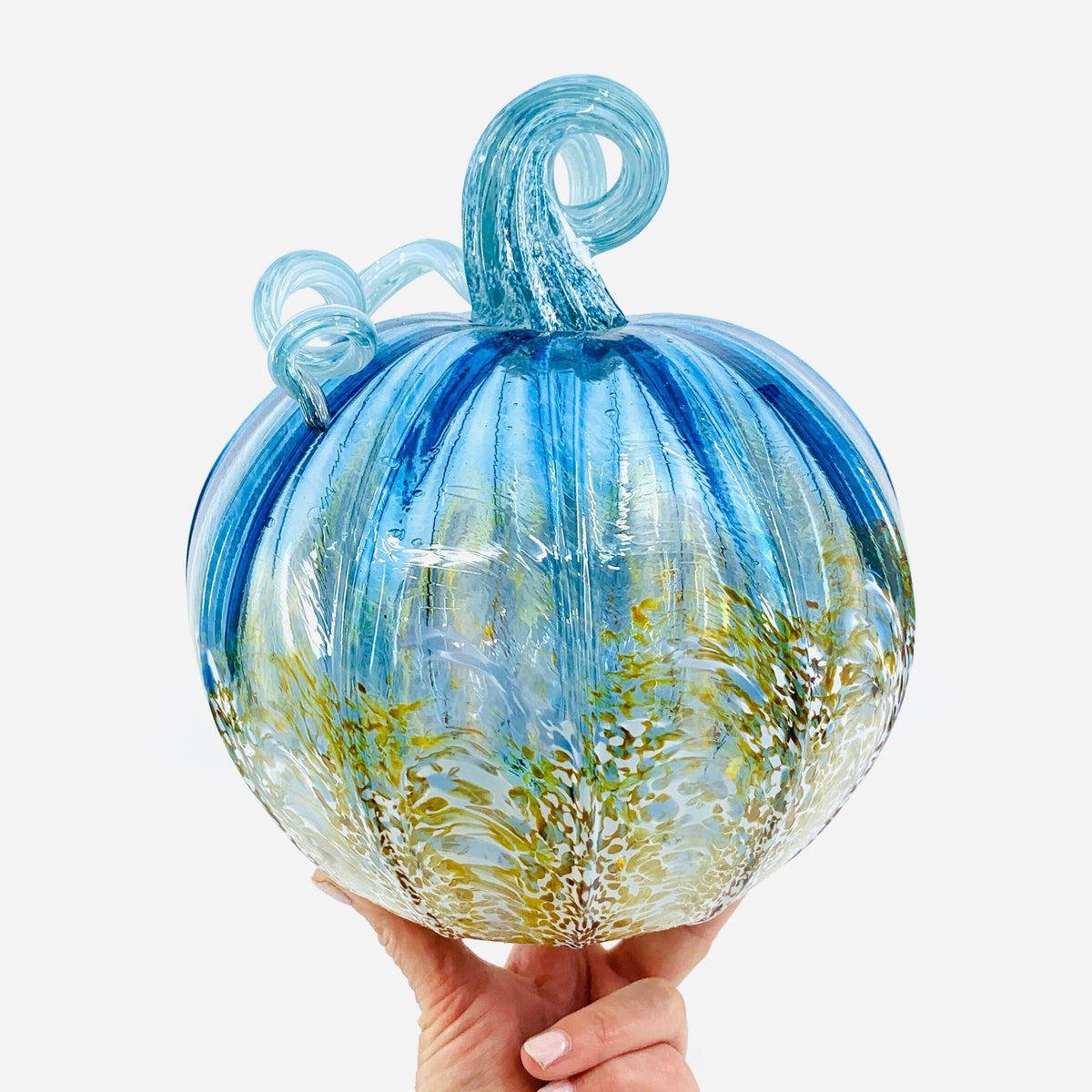 Daily Pumpkin 258 Large Gabby Luke Adams Glass Blowing Studio 