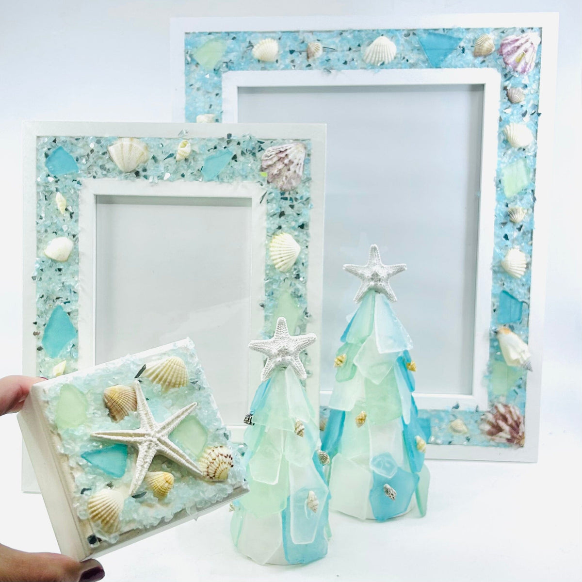 5 Piece Holiday Sea Glass Gift Set Chesapeake Bay 