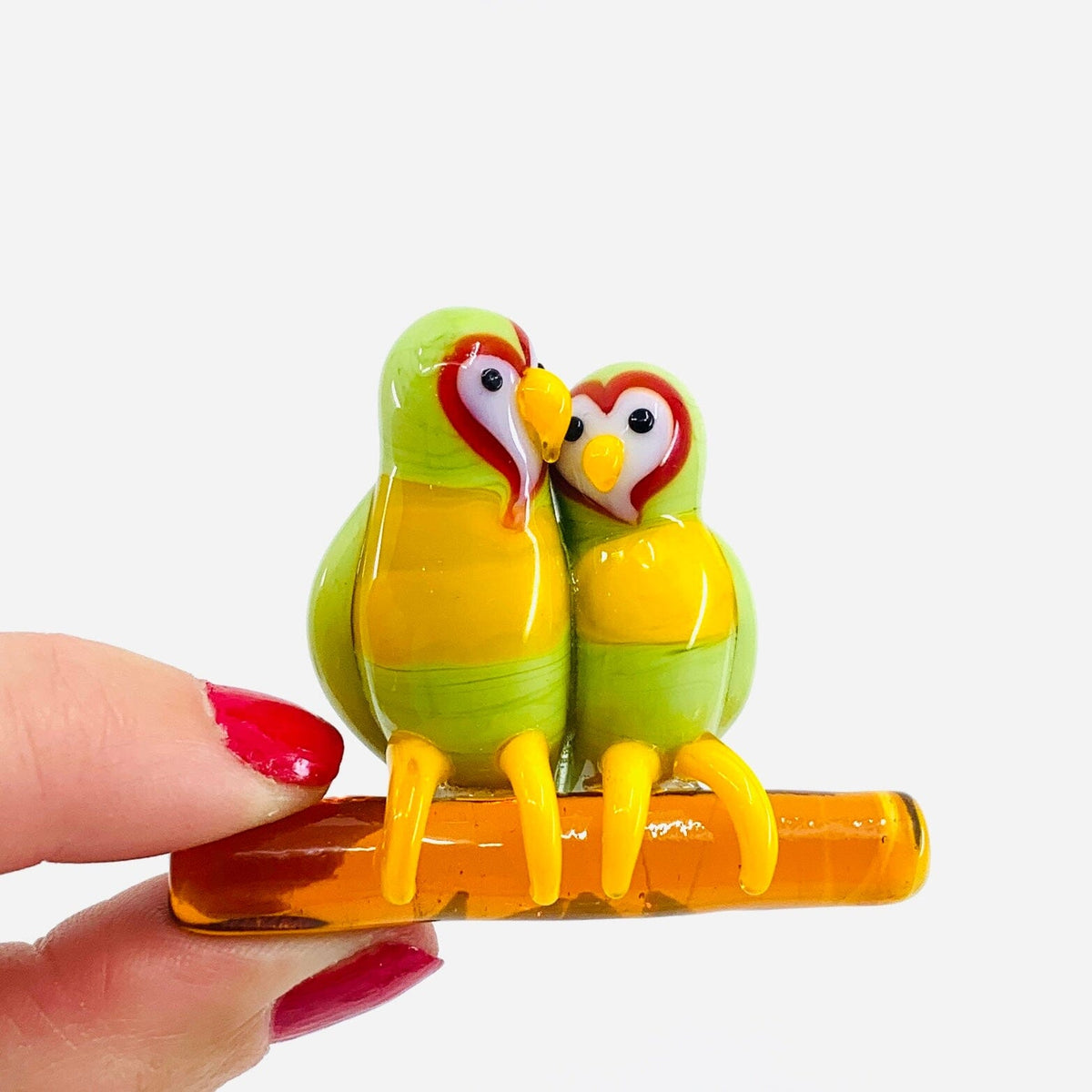 Glass Love Birds Miniature - 