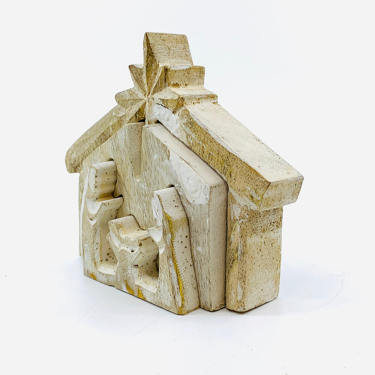 Wooden Manger Carving