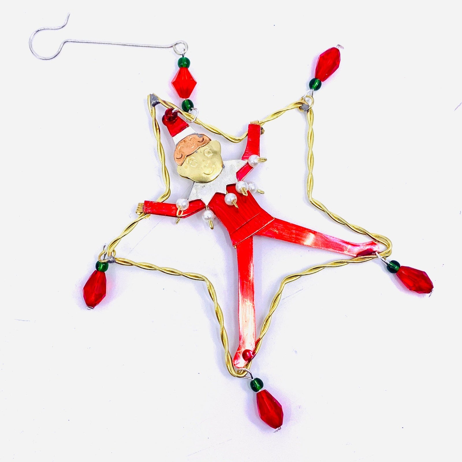 Mixed Metal Ornament, Elfin Star 22 Miniature Pilgrim Imports 