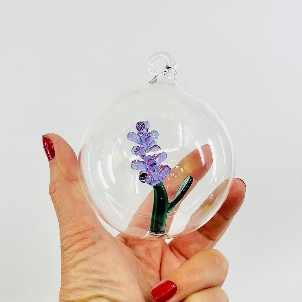 Glass Icon Ornament, Lavender ICHENDORF 