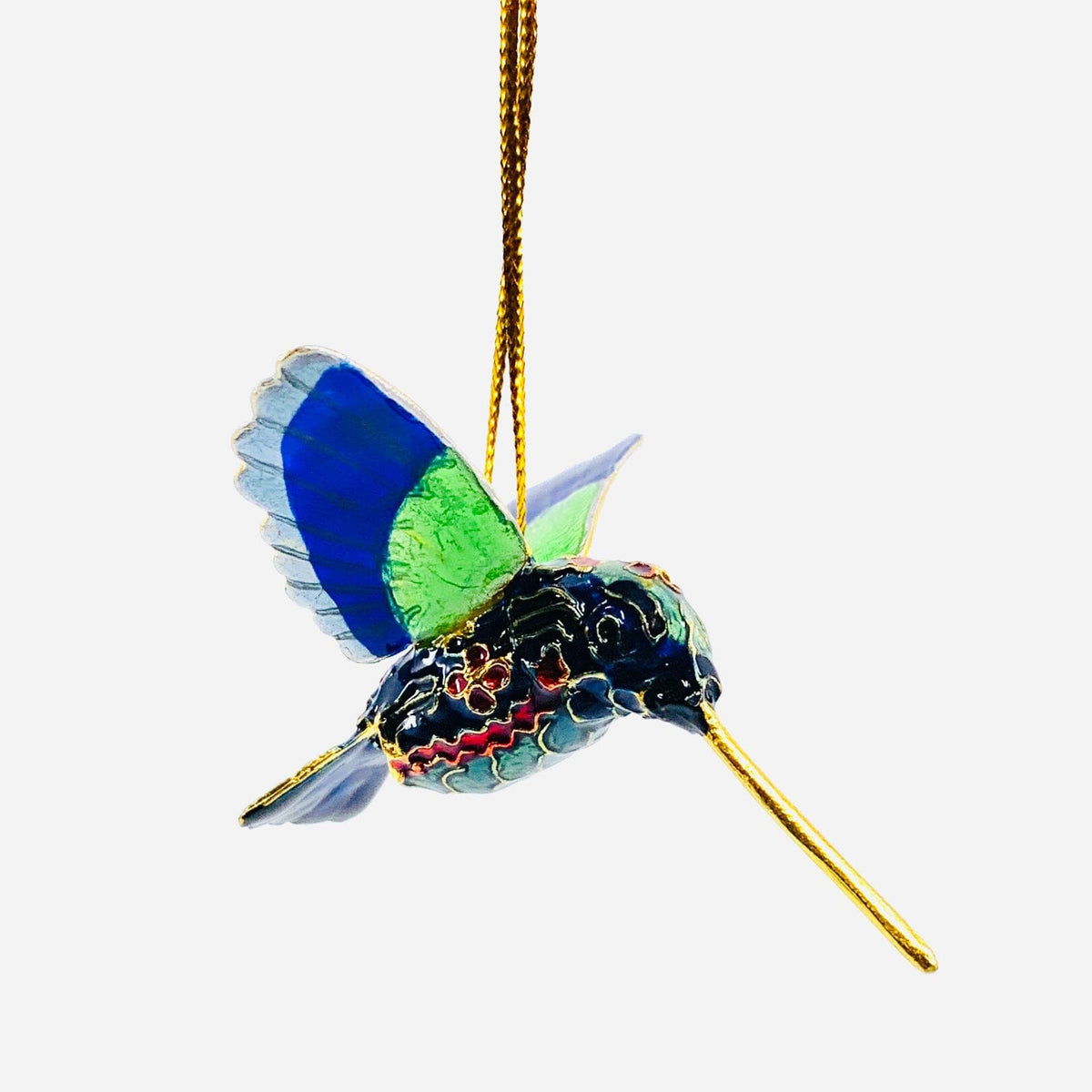 Enamel Hummingbird Ornament, 37 Ornament Kubla Craft 
