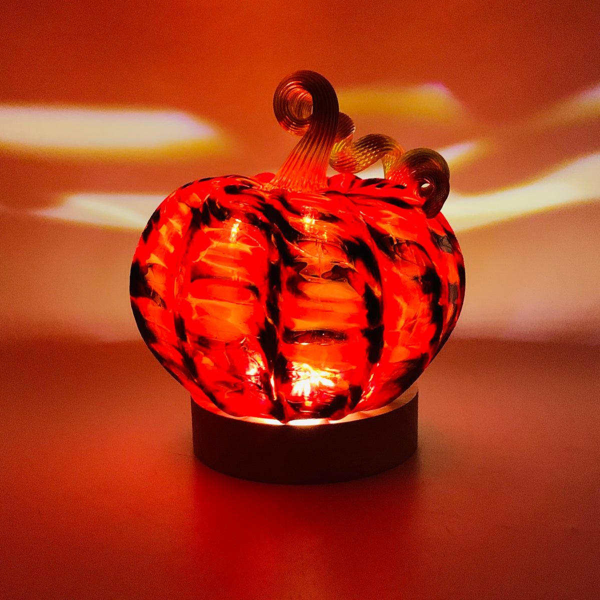Cordless Wooden Lighted Base