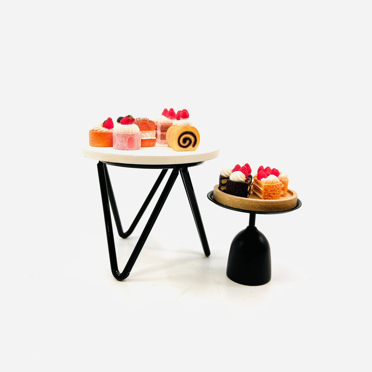 Miniature Display Pastry Tables - 