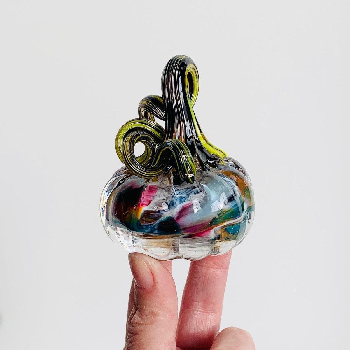 Daily Pumpkin 1312 Mini Paperweight Daily Pumpkin Luke Adams Glass Blowing Studio 