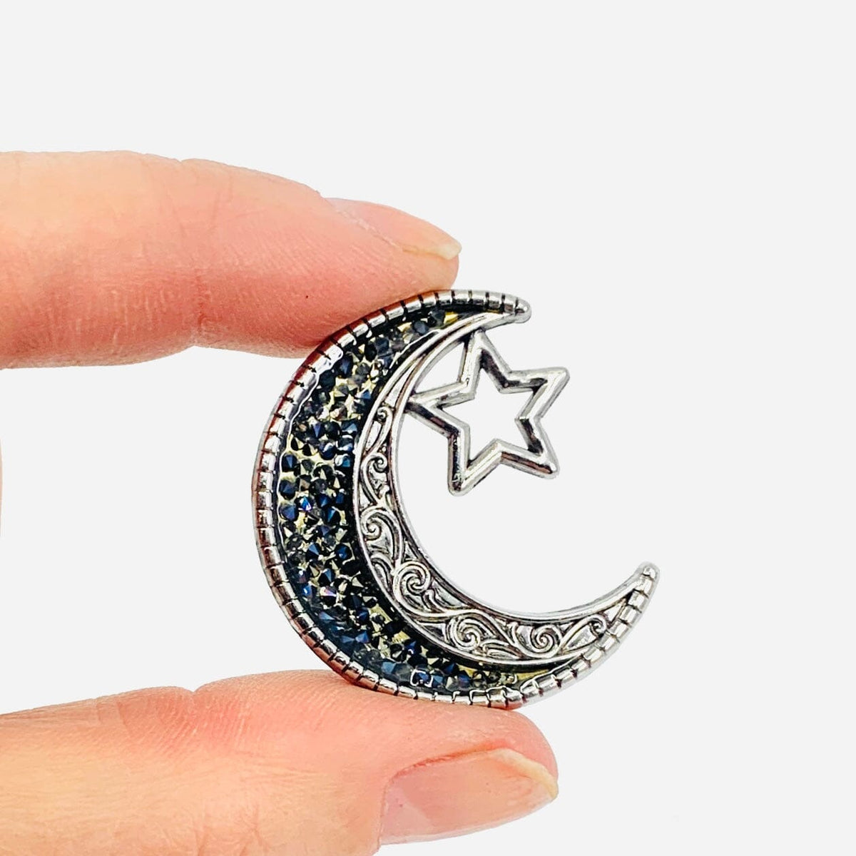 I Love You To The Moon And Back Charm - Black PT 107 GANZ 