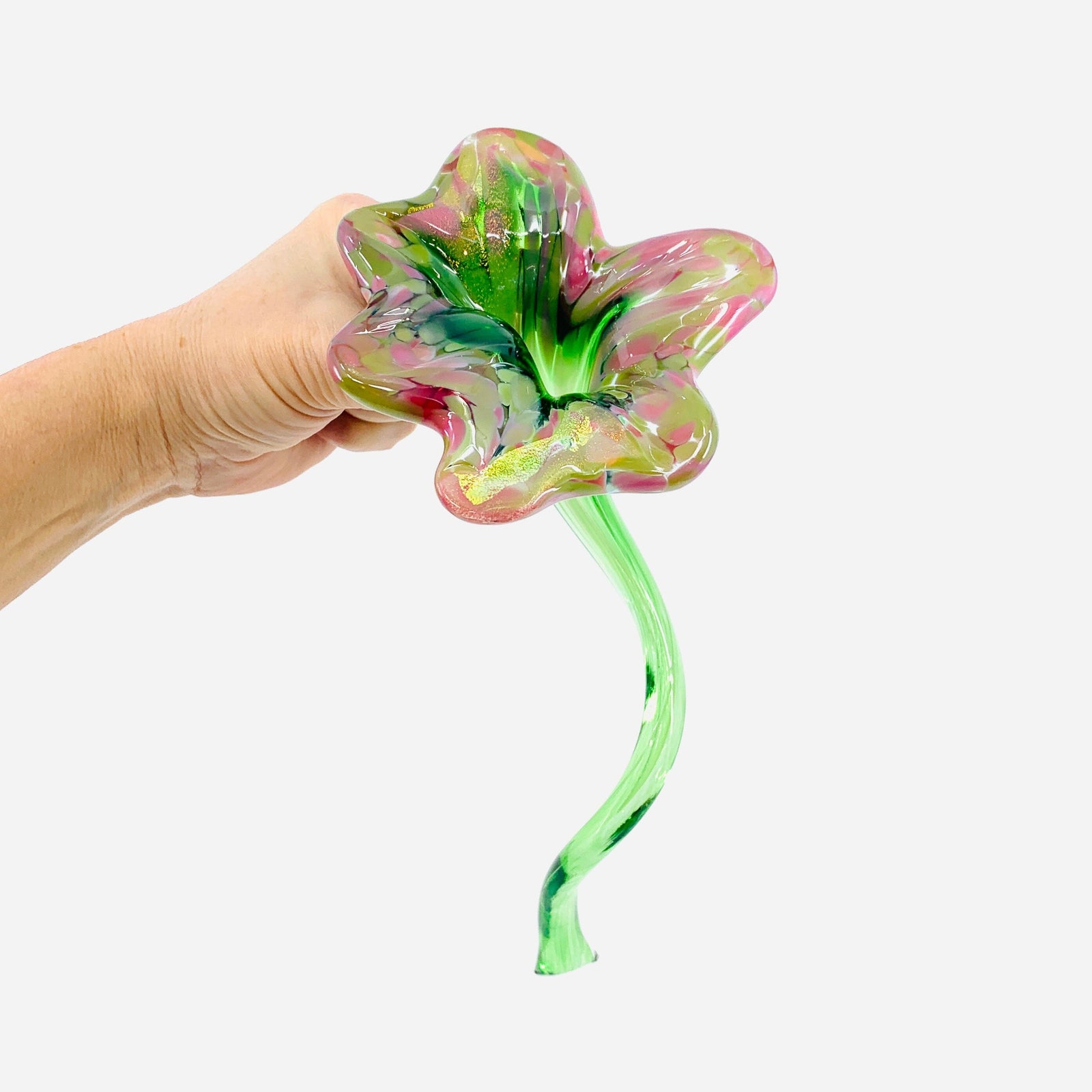 Pulled Glass Flower 44 Decor Luke Adams Glass Blowing Studio 