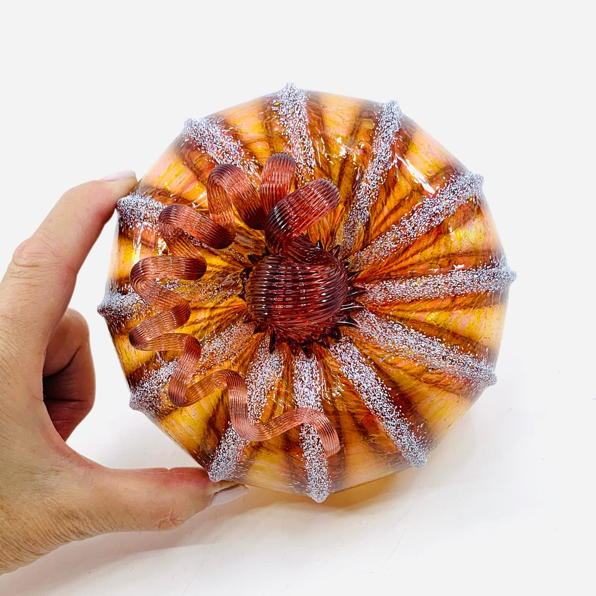 Daily Pumpkin 345 Fall Squat Daily Pumpkin Luke Adams Glass Blowing Studio 