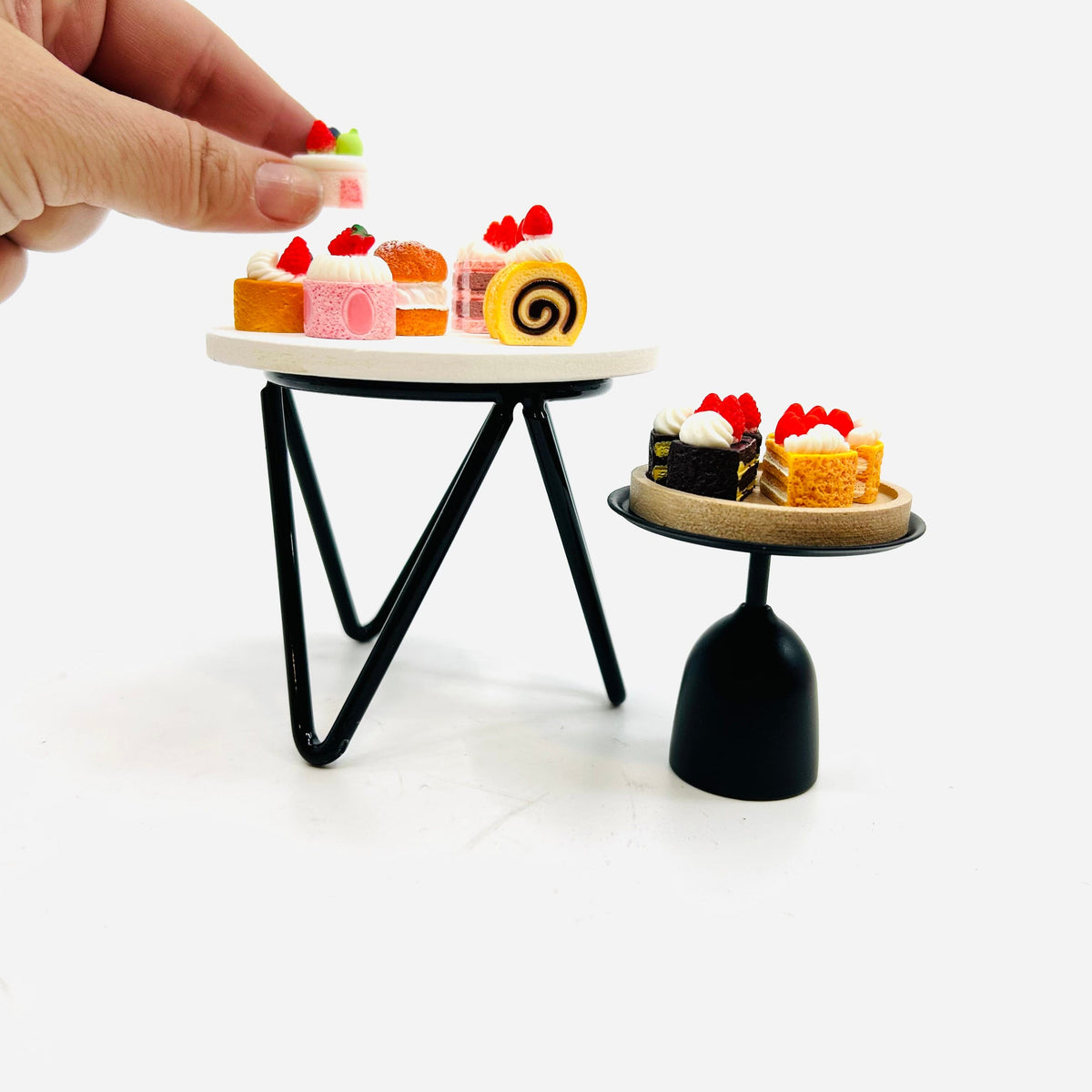 Miniature Display Pastry Tables - 