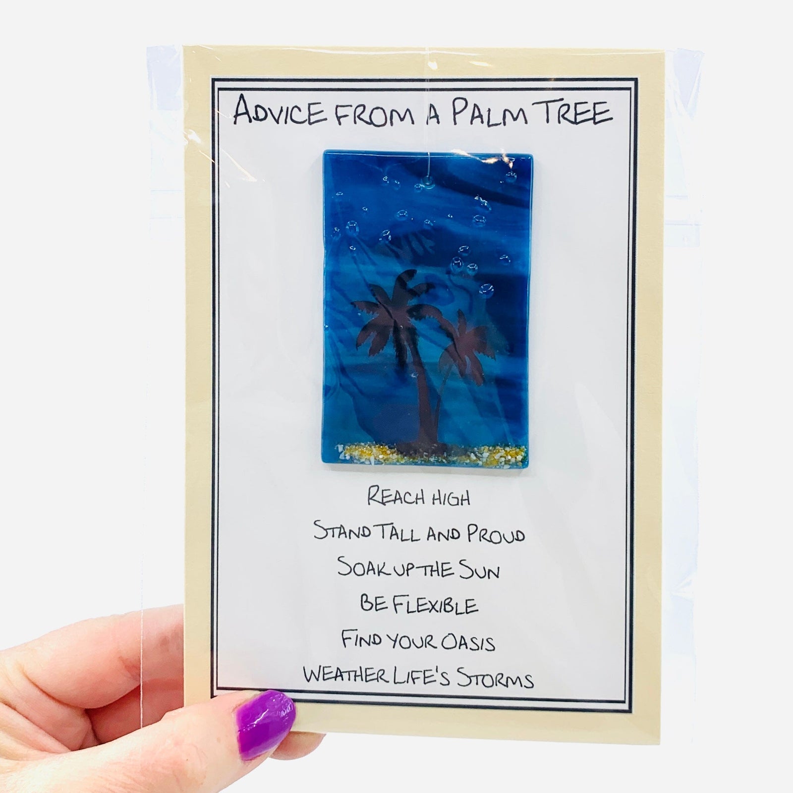 Fused Glass Advice From a Palm Tree 23 Decor Glimmer Glass Gifts 