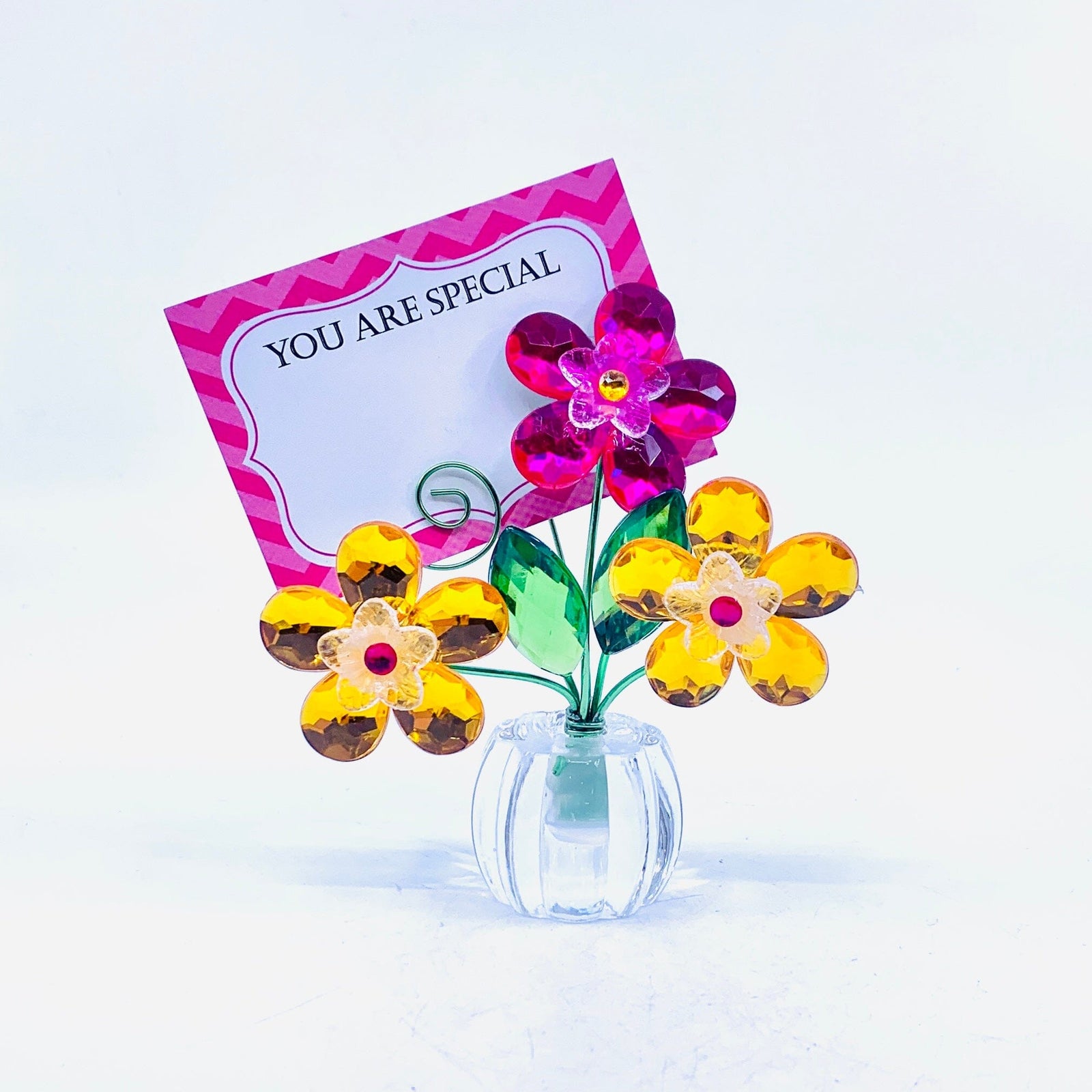 Acrylic Bouquet 5, Posy Yellow Decor GANZ 