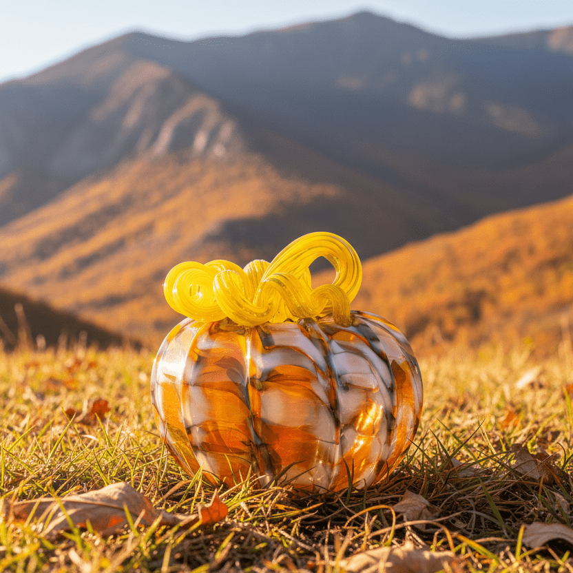 Daily Pumpkin 3790 Squat Gabby Luke Adams Glass Blowing Studio 
