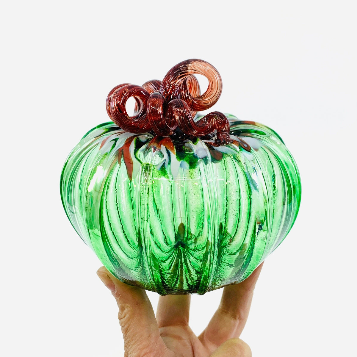 Daily Pumpkin 1380 Holiday Squat Gabby Luke Adams Glass Blowing Studio 