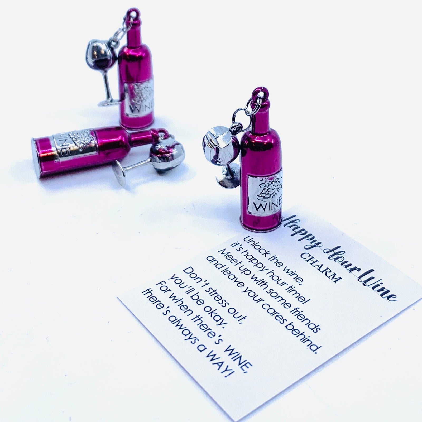 Happy Hour Wine Charm, Red Wine PT82 Miniature GANZ 