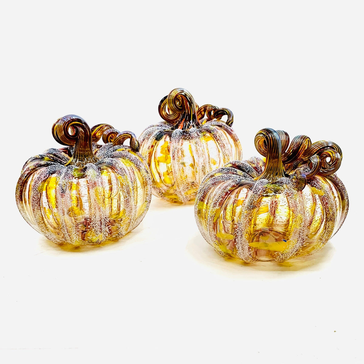 Daily Pumpkin 463 Fall Oops Apple Cider Donut Squat Daily Pumpkin Luke Adams Glass Blowing Studio 