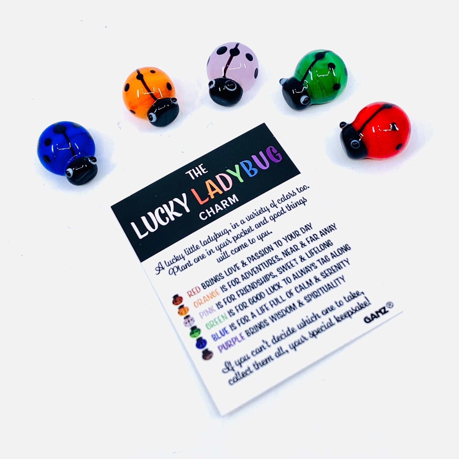 The Lucky Ladybug Charm - PT 129 Miniature GANZ 