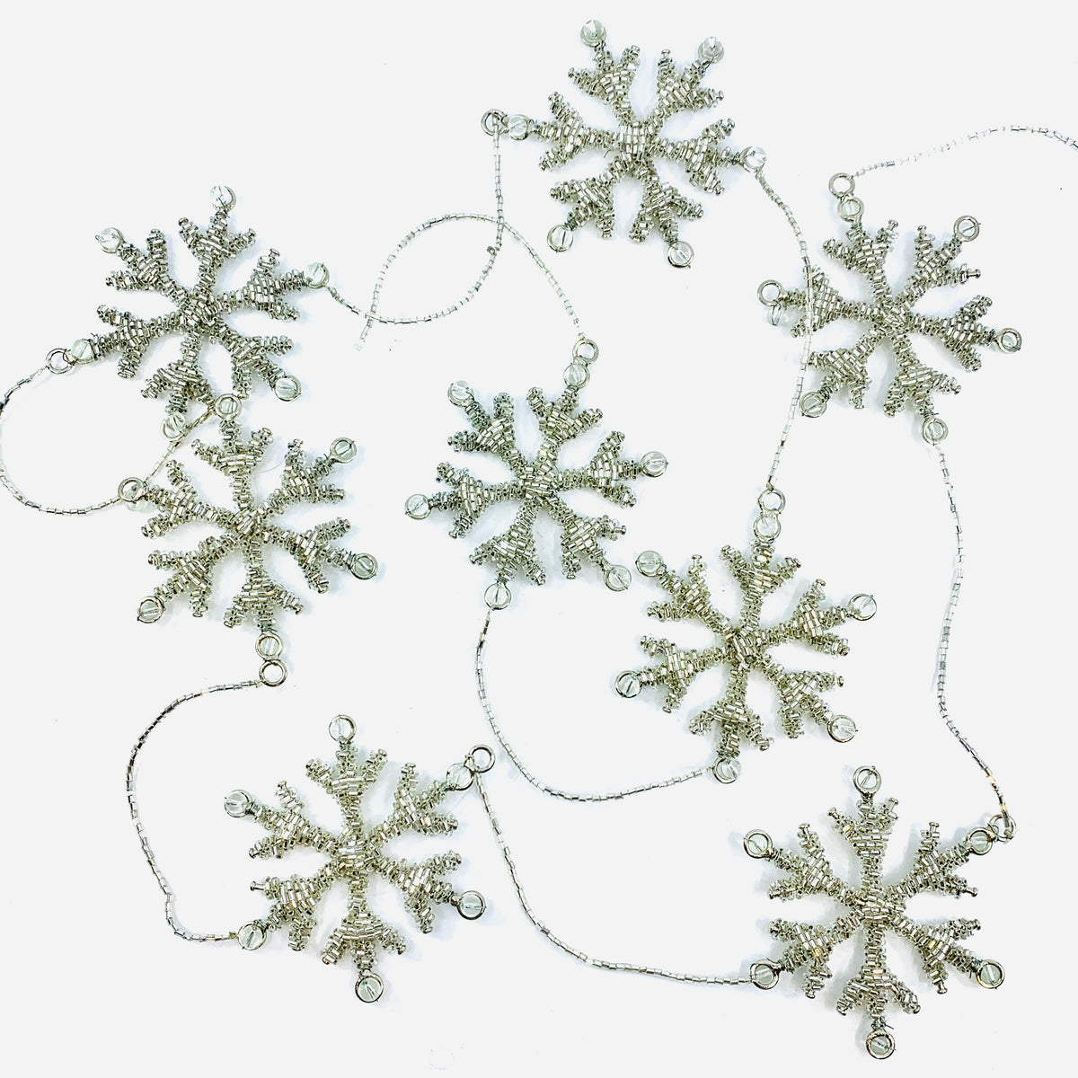 Snowflake Beaded Garland 23