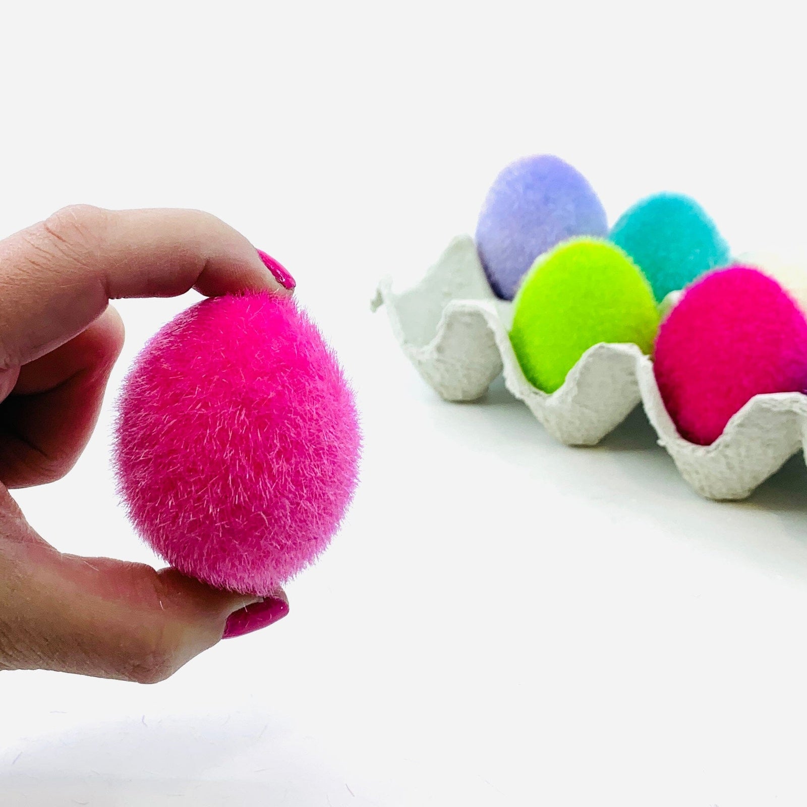 Flocked Egg, Pink Decor One Hundred 80 Degrees 