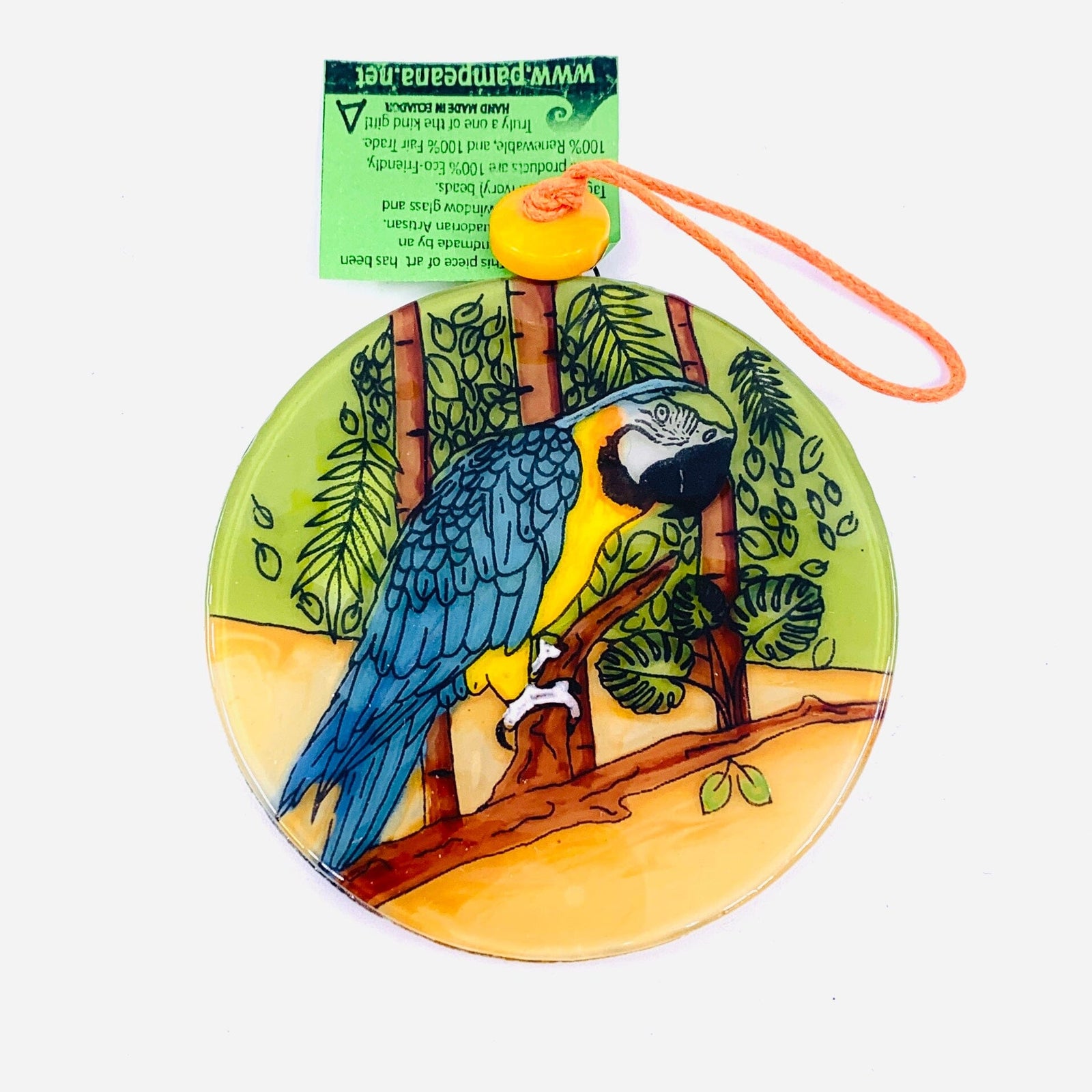 Fair Trade Ornament 155 Parrott Ornament Pam Peana 