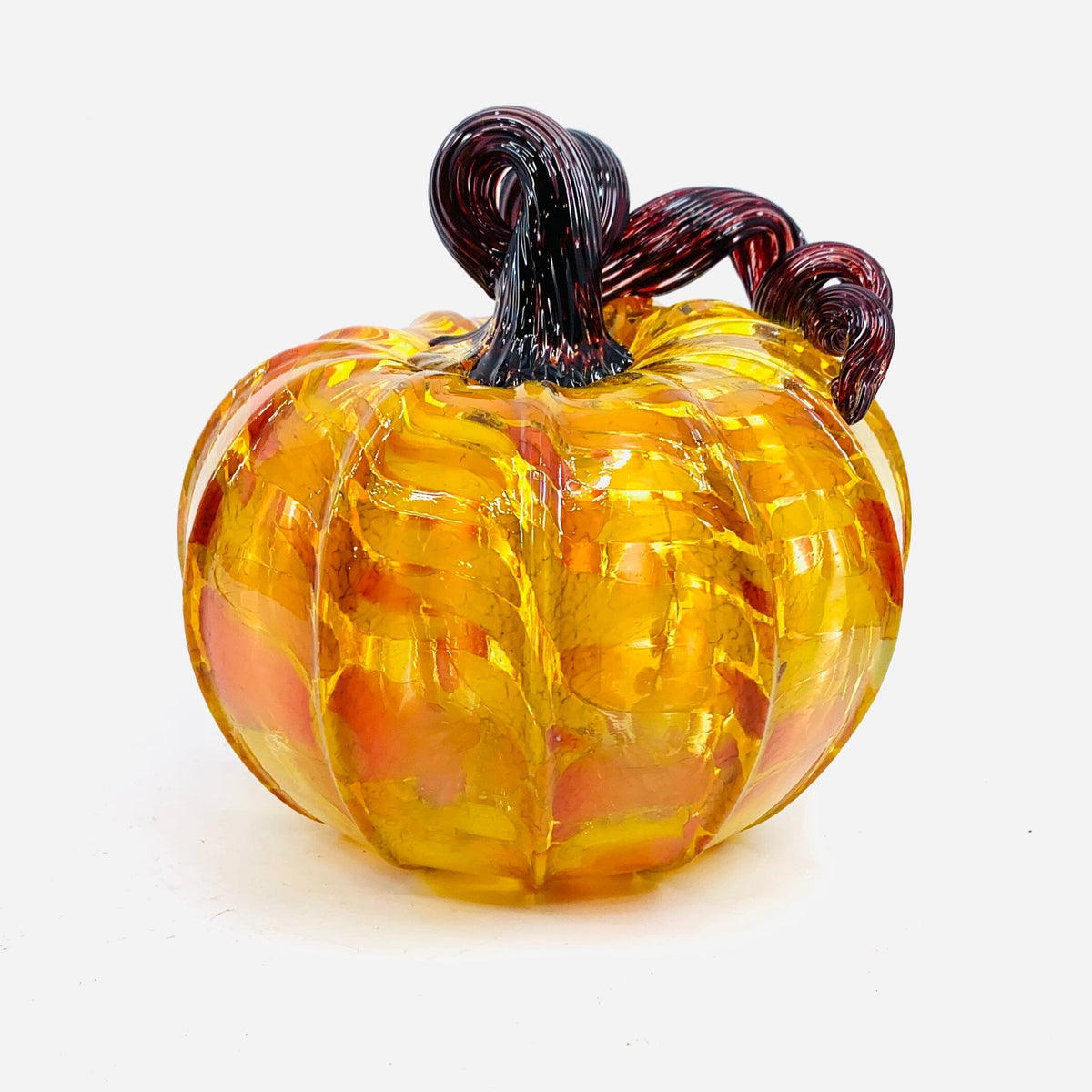 Daily Pumpkin 1236 Squat Daily Pumpkin Luke Adams Glass Blowing Studio 