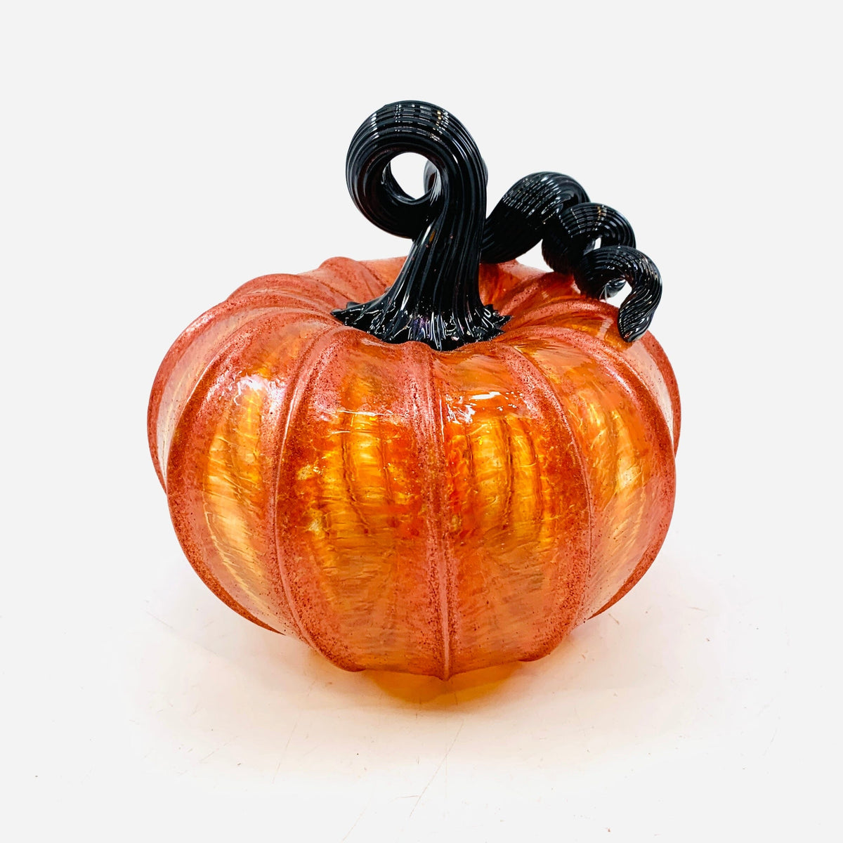 Daily Pumpkin 71 Fall Shimmer Squat Daily Pumpkin Luke Adams Glass Blowing Studio 