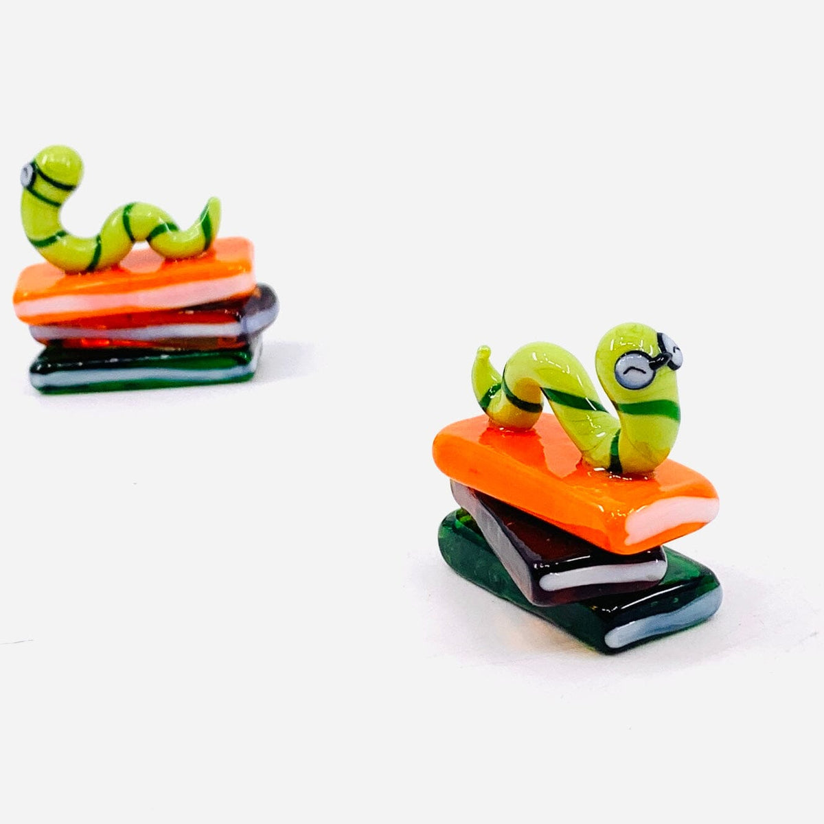 Glass Bookworm Miniature - 