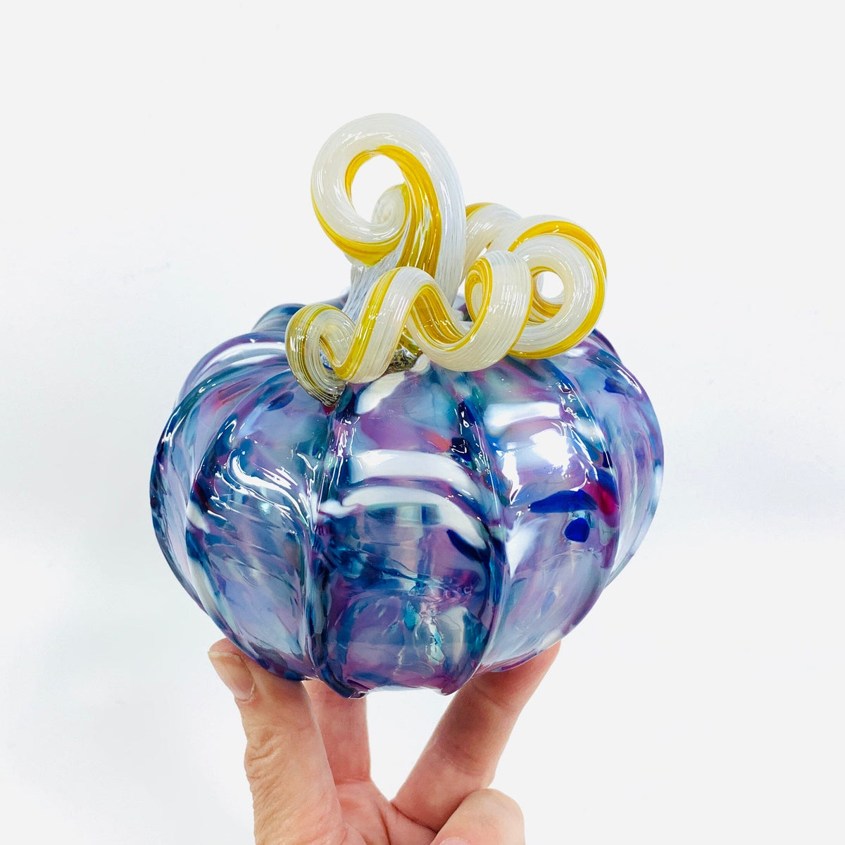 Daily Pumpkin 1035 “Oops” Squat Gabby Luke Adams Glass Blowing Studio 