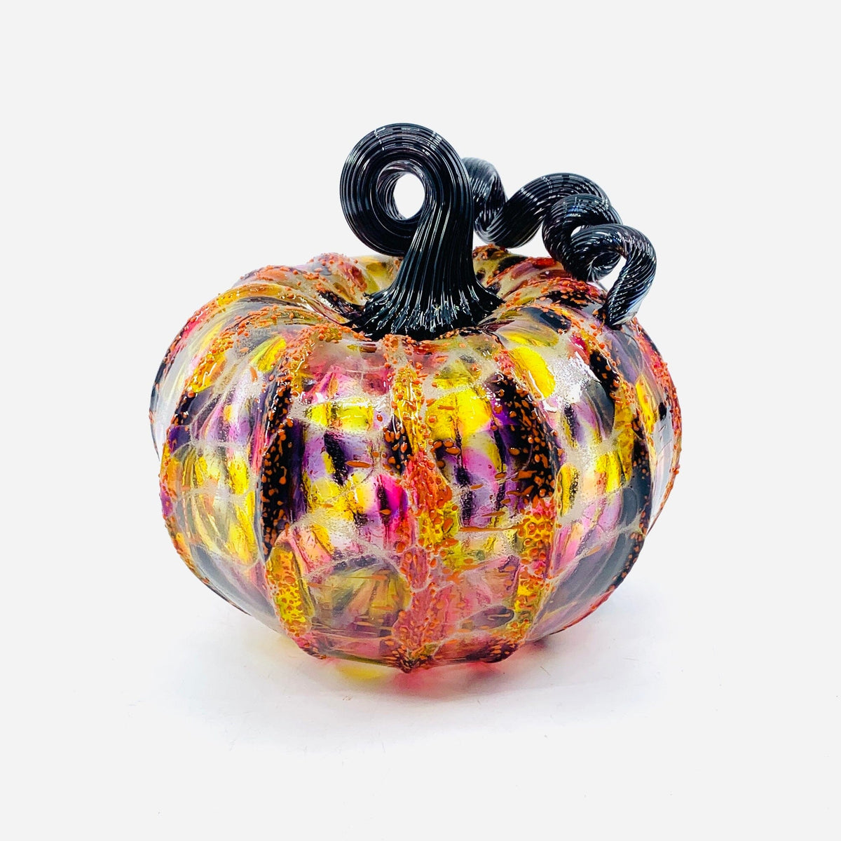 Daily Glow Pumpkin 3806 Fall Squat Gabby Luke Adams Glass Blowing Studio 