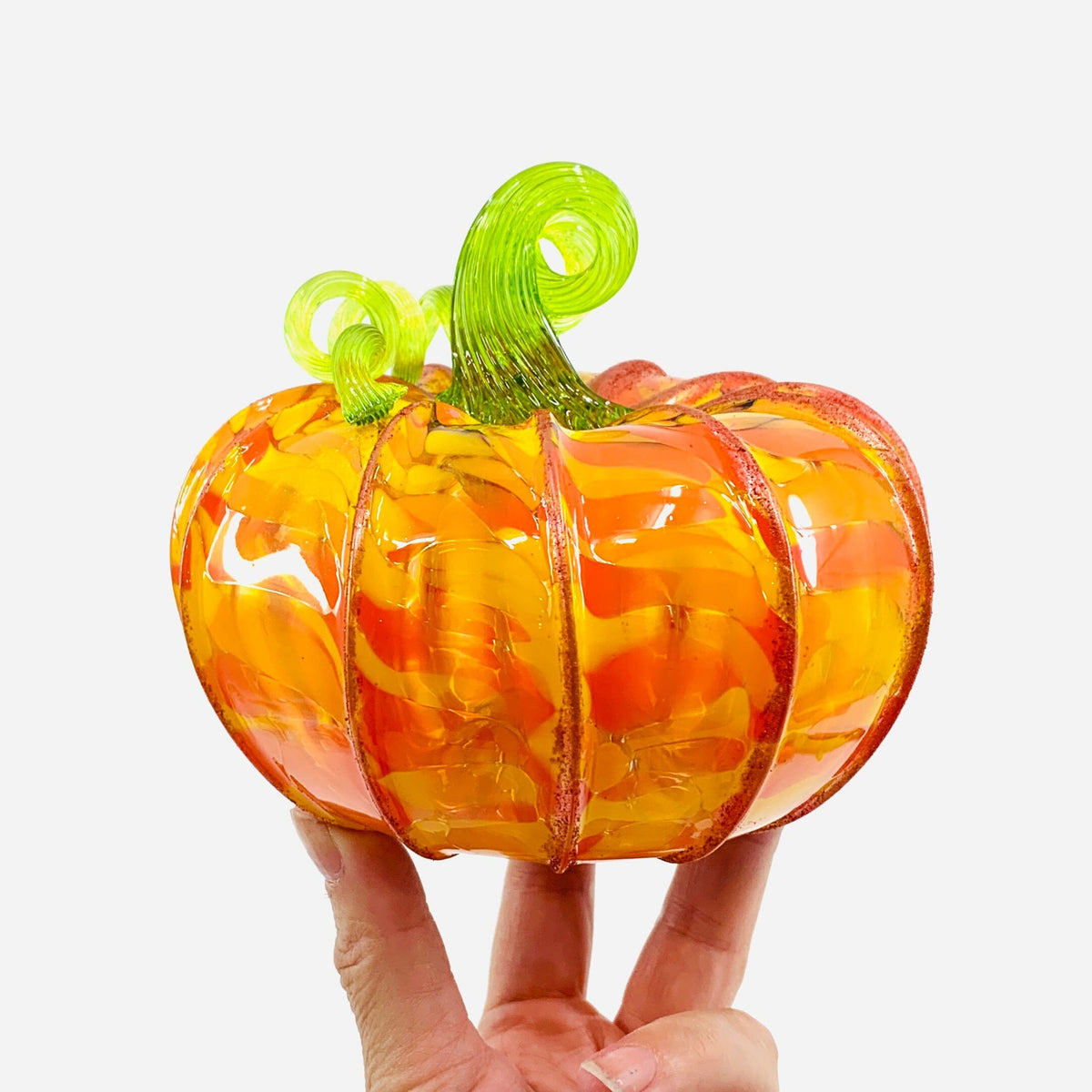 Daily Pumpkin 3565 Fall Squat Gabby Luke Adams Glass Blowing Studio 