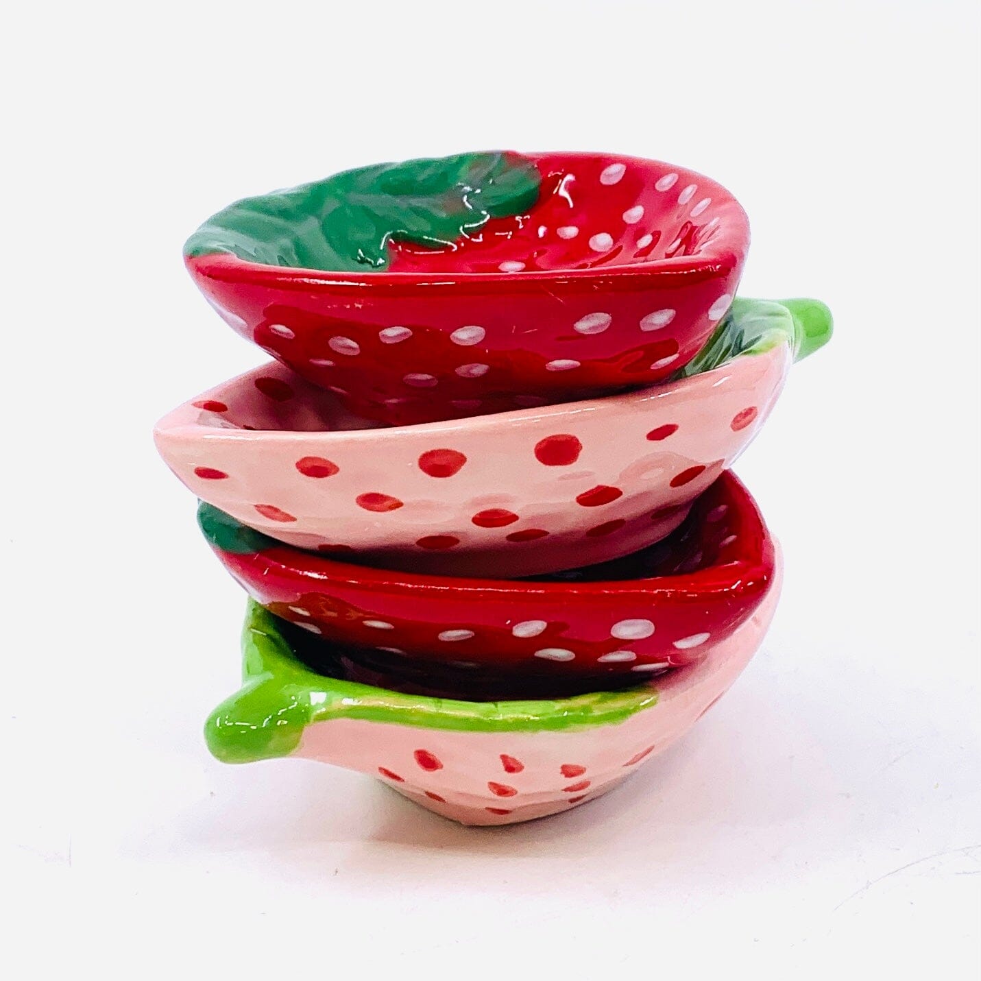 Strawberry Stoneware Dishes Creative Co-Op 