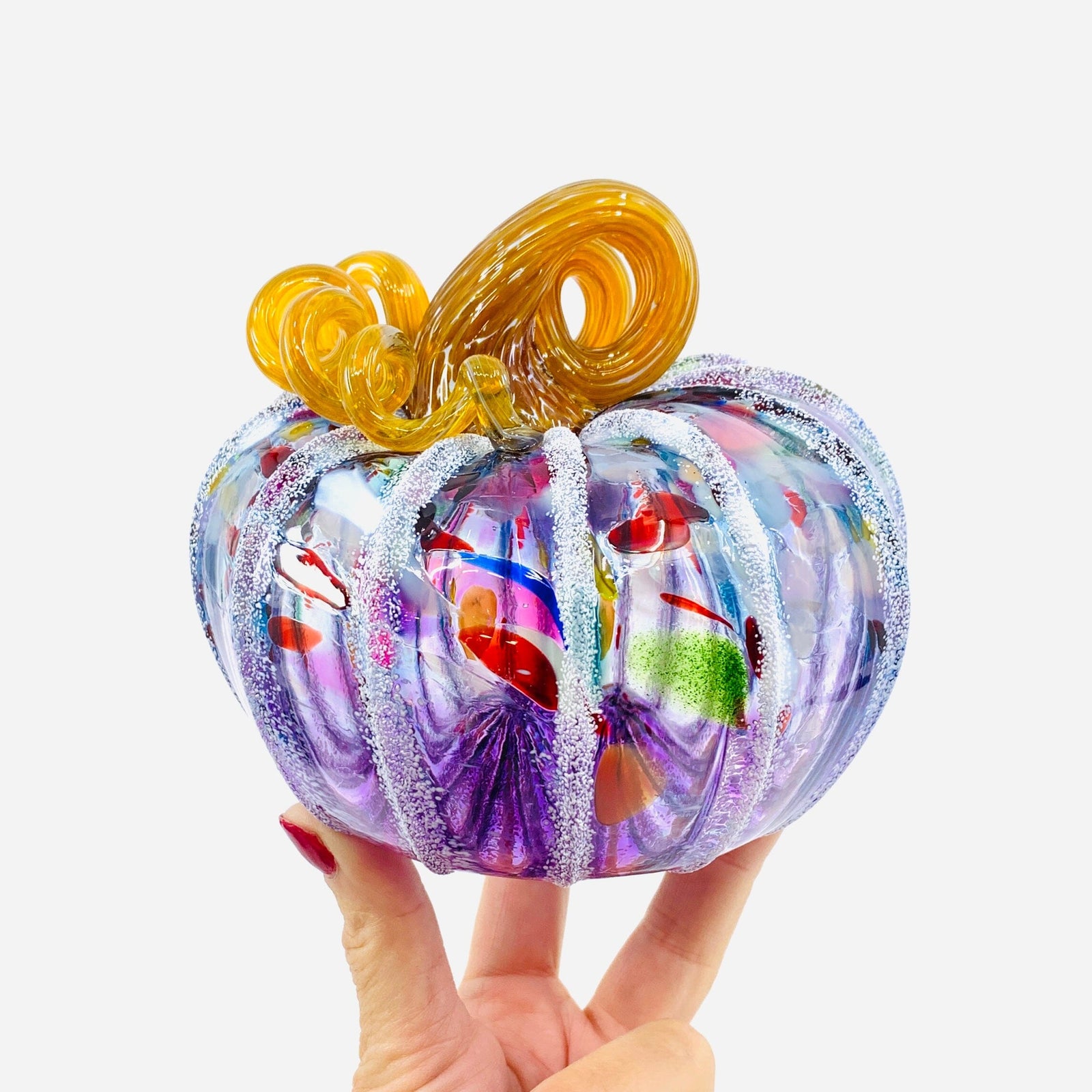 Daily Pumpkin 2055 Snowfall Squat Gabby Luke Adams Glass Blowing Studio 