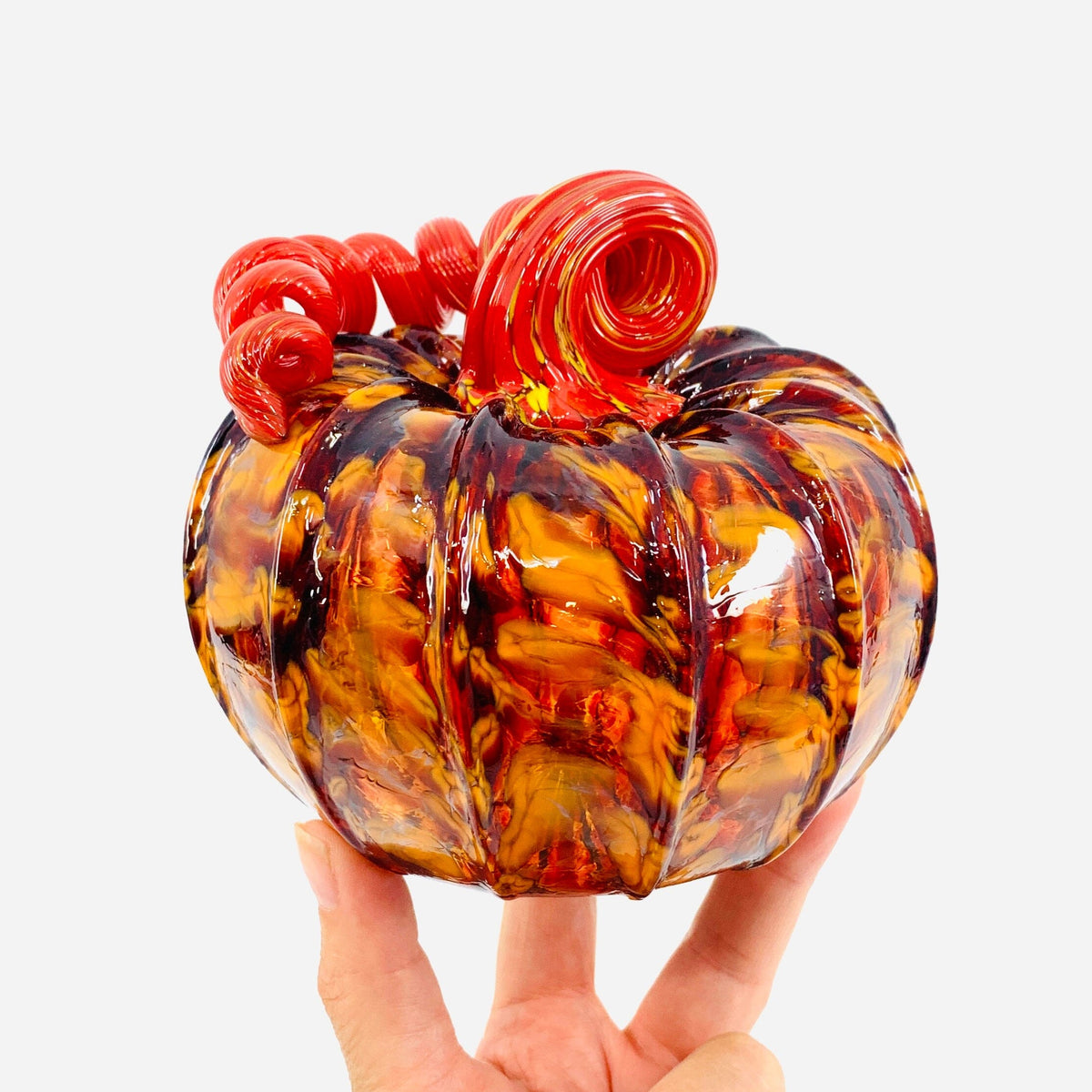 Daily Pumpkin 3086 Fall Squat Gabby Luke Adams Glass Blowing Studio 