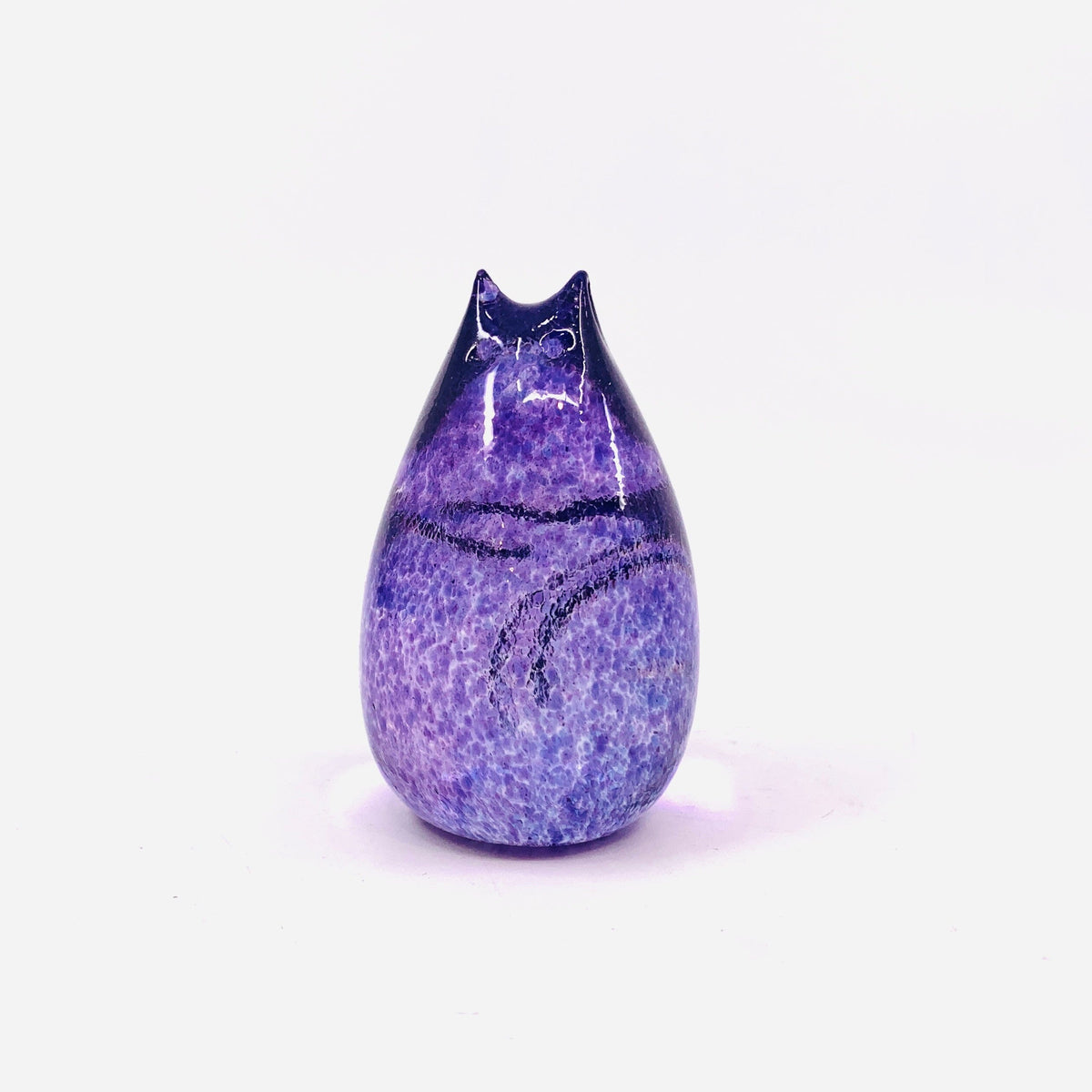 Little Glass Love Cat, Grape Miniature Henrietta Glass 