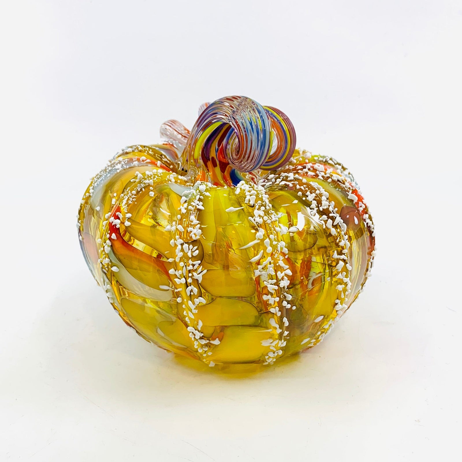 Daily Pumpkin 1042 “Oops” Squat Gabby Luke Adams Glass Blowing Studio 
