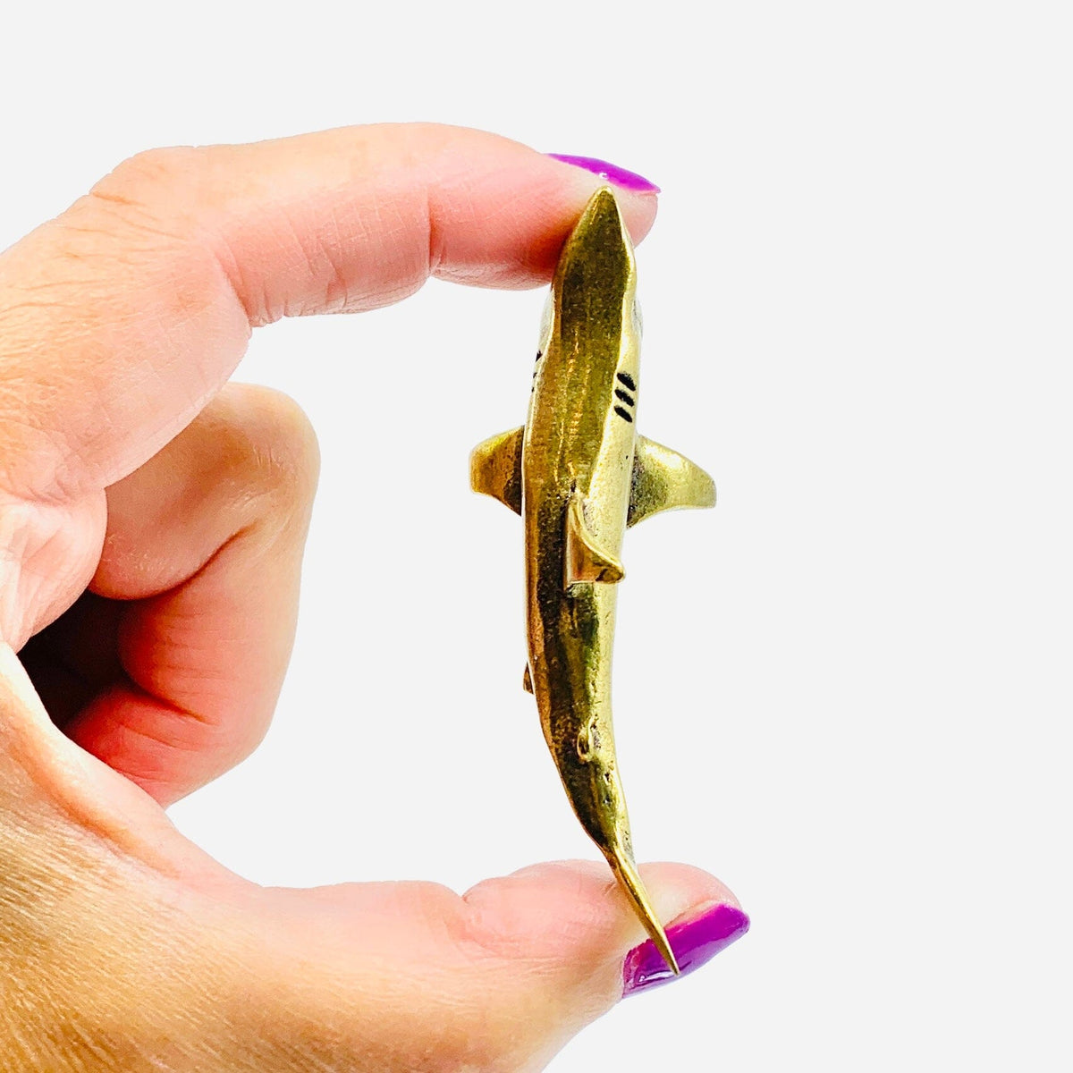 Miniature Brass Shark Miniature - 