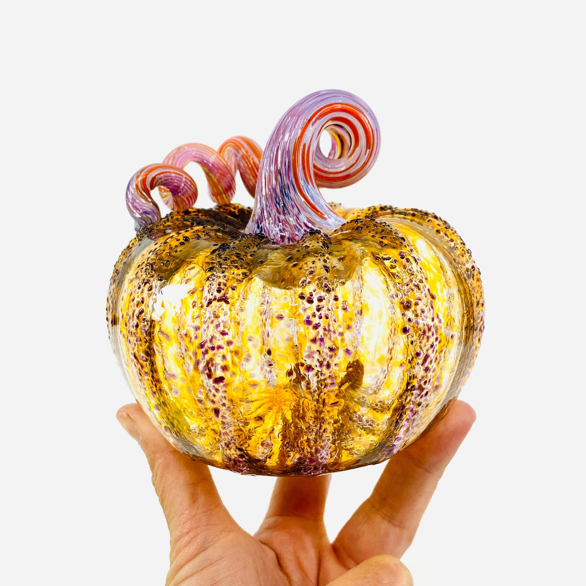 Daily Pumpkin 1319 Squat Gabby Luke Adams Glass Blowing Studio 