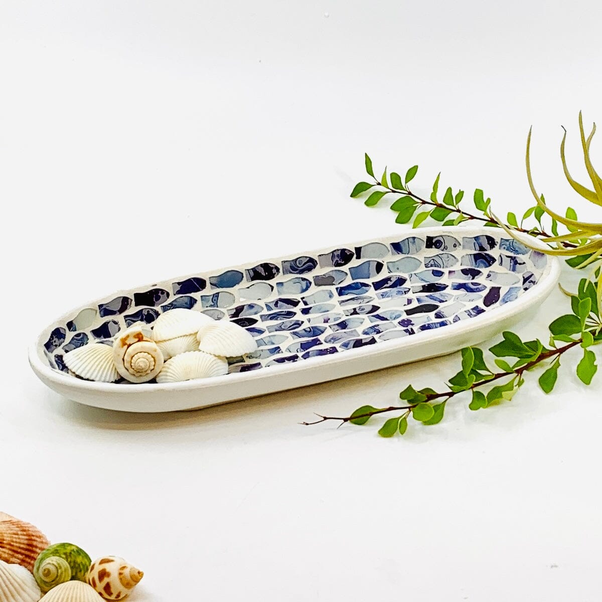 Coastal Mosaic Dish Decor Chesapeake Bay 