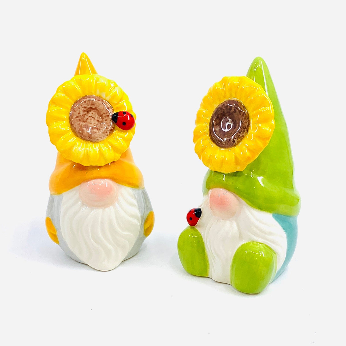 Sunflower Gnomes Salt and Pepper Shakers COSMOS 