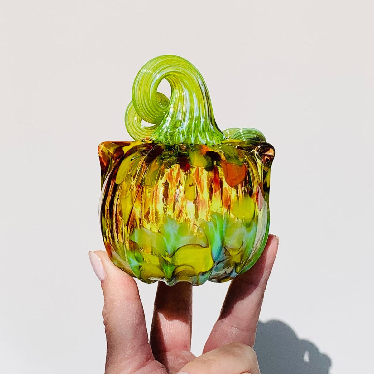 Daily Catkin 1201 Daily Pumpkin Luke Adams Glass Blowing Studio 