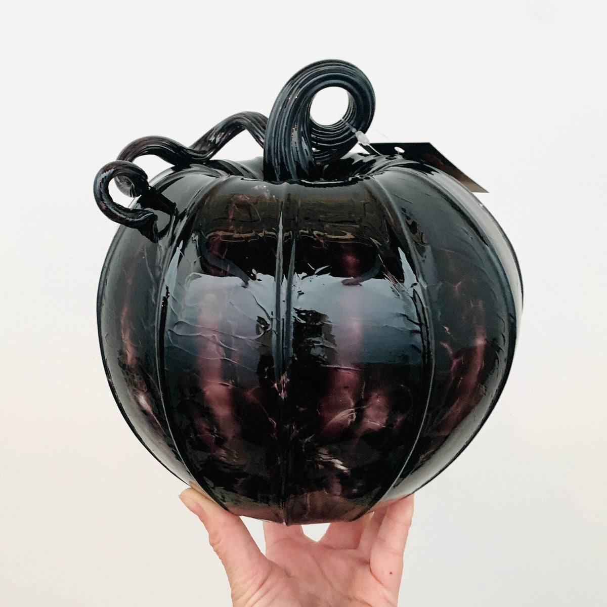 Daily Pumpkin Black Large Daily Pumpkin Luke Adams Glass Blowing Studio 