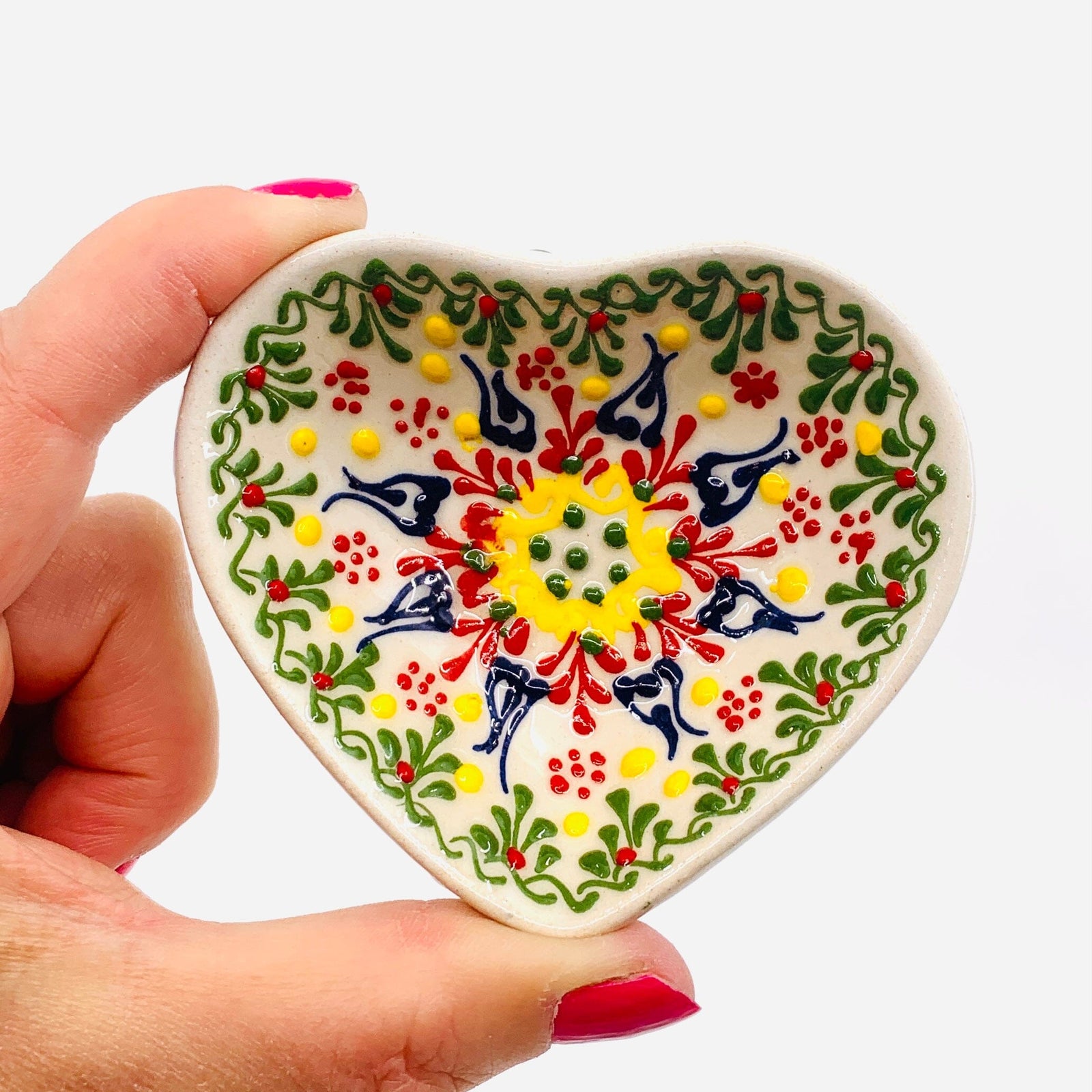 Heart Design Handmade Turkish Bowl 48 Decor Natto USA 