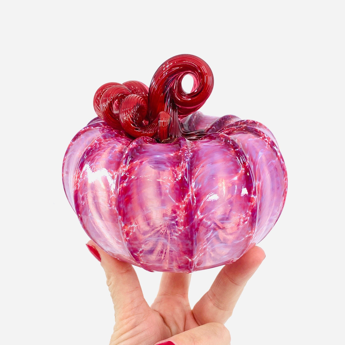 Daily Pumpkin 2467 Conversation Heart Squat Gabby Luke Adams Glass Blowing Studio 