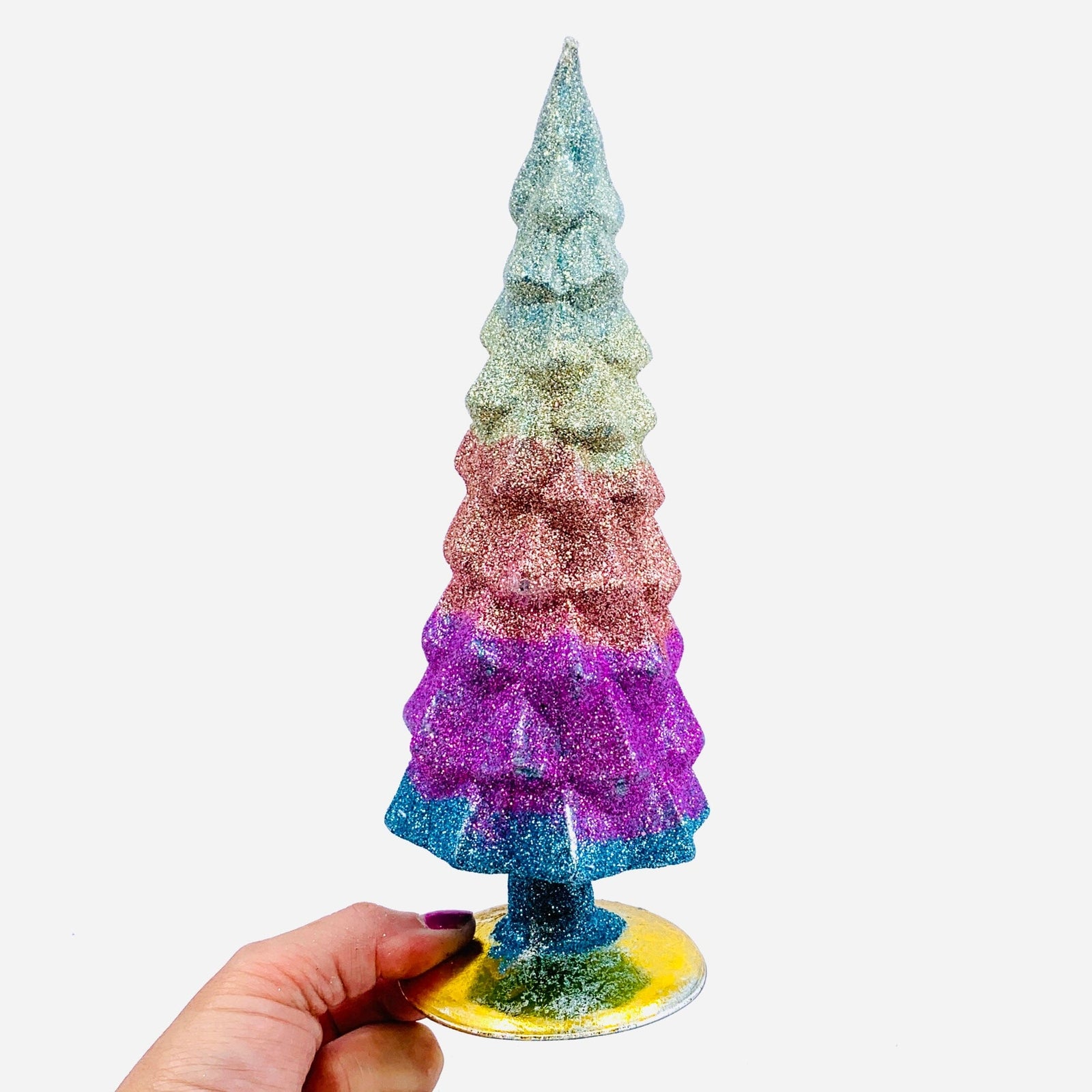 Glitter Ombre Glass Trees Cody Foster & Co 