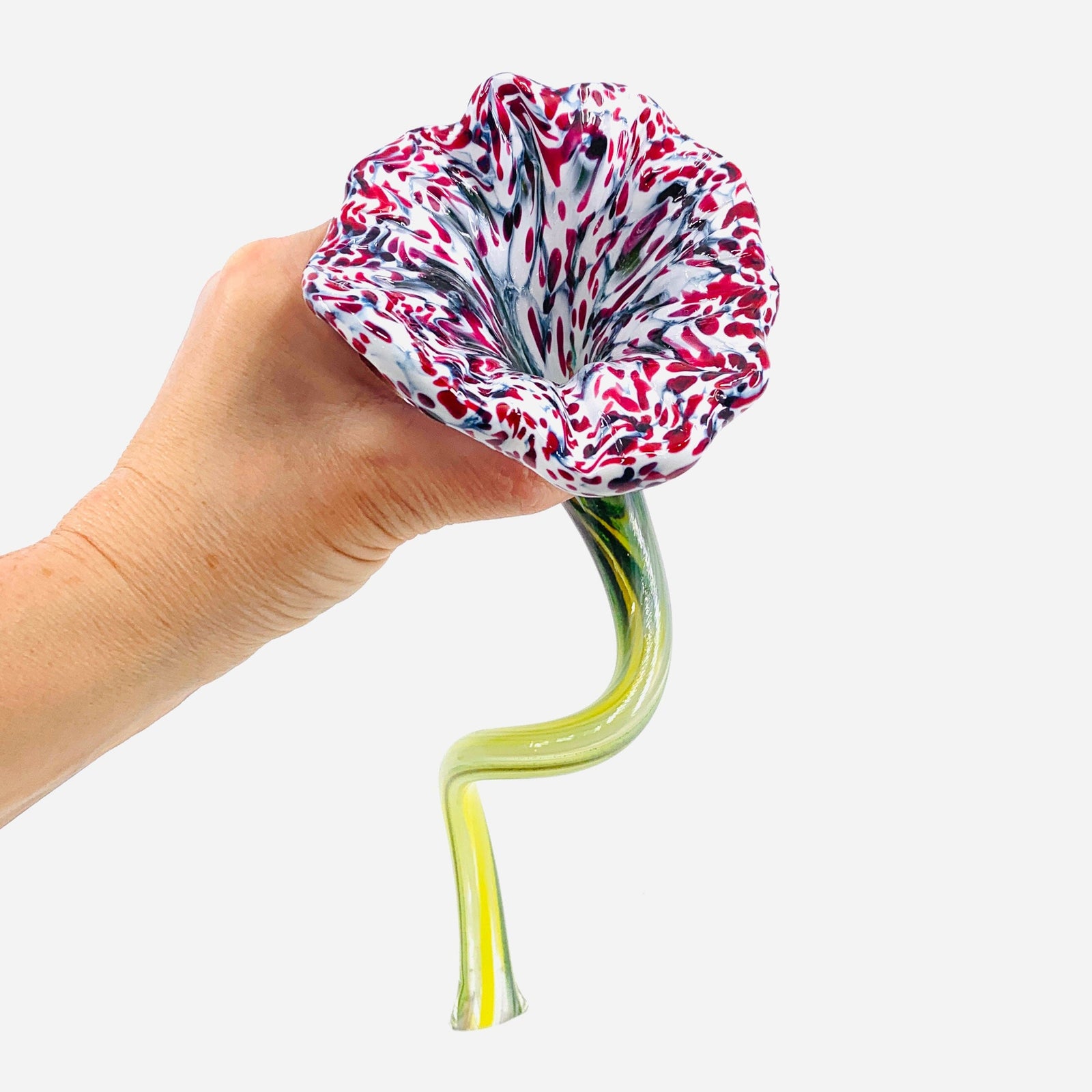 Pulled Glass Flower 100 Decor Luke Adams Glass Blowing Studio 