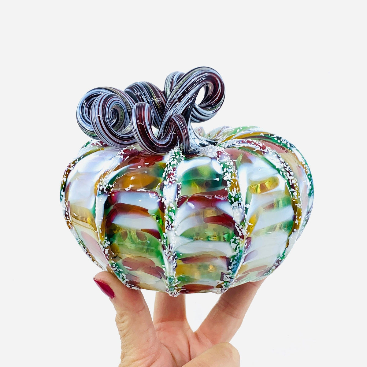 Daily Pumpkin 1915 Holiday Squat Gabby Luke Adams Glass Blowing Studio 